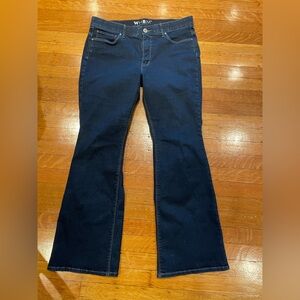 White House Black Market Dark Blue Flare Jeans